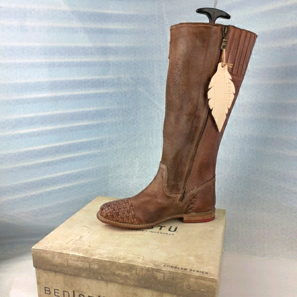 BED STU Leather upper Leather Lined Leather Sole Vibram Riding boot 7.5 BRANDNEW - Picture 2 of 16